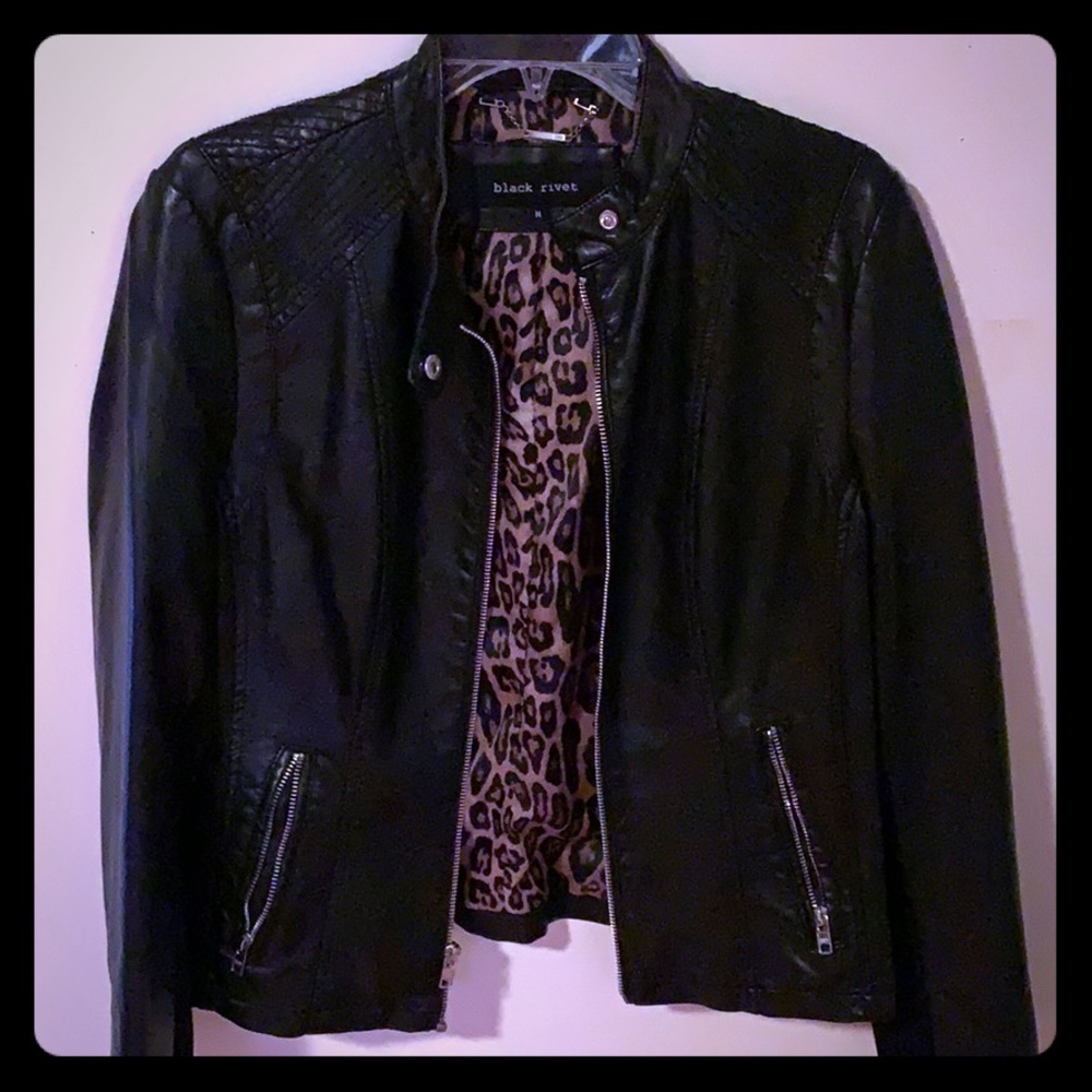 Black leather Jacket